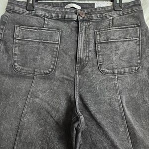 LC Lauren Conrad Gray Flare & Wide Leg Jeans